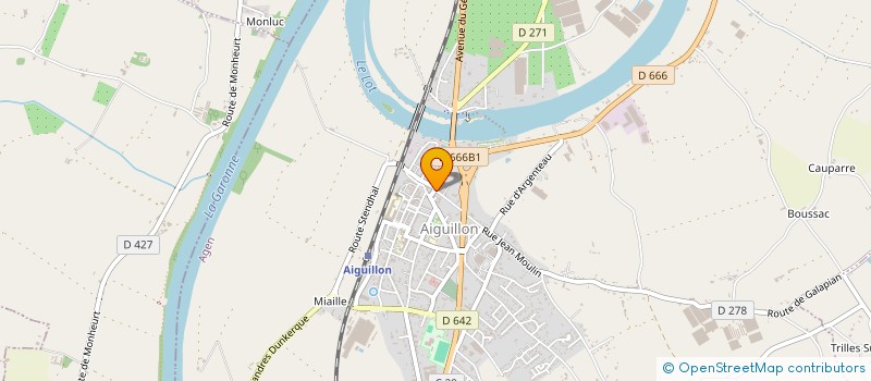 localisation de l'entreprise MONSIEUR LOUIS VELASCO  AIGUILLON