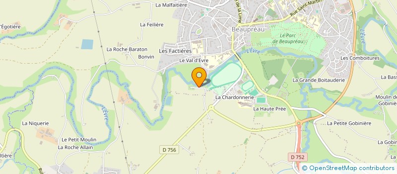 localisation de l'entreprise MONSIEUR LOUIS VERRON  BEAUPREAU-EN-MAUGES