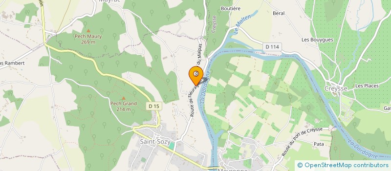 localisation de l'entreprise MONSIEUR LOUIS VEYSSIERE  SAINT-SOZY