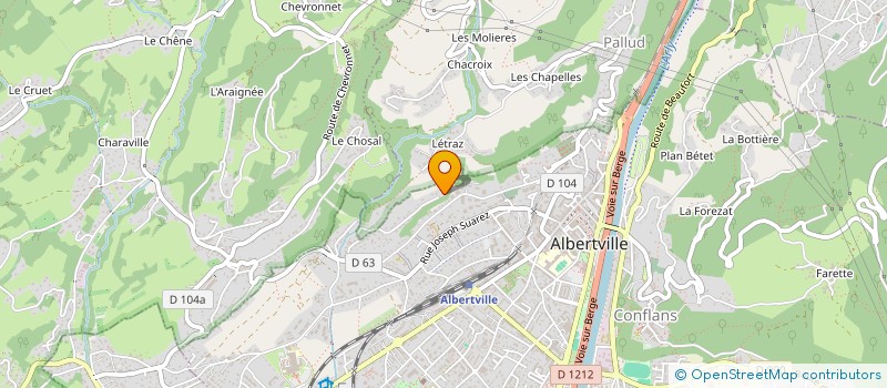 localisation de l'entreprise MONSIEUR LOUIS VIALLET  ALBERTVILLE