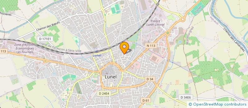 localisation de l'entreprise MONSIEUR LOUIS VIGEANNEL  LUNEL