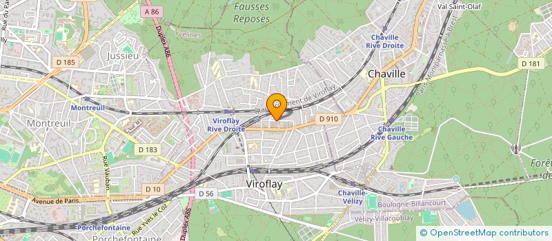 localisation de l'entreprise MONSIEUR LOUIS-VINCENT OLIVIERO  VIROFLAY