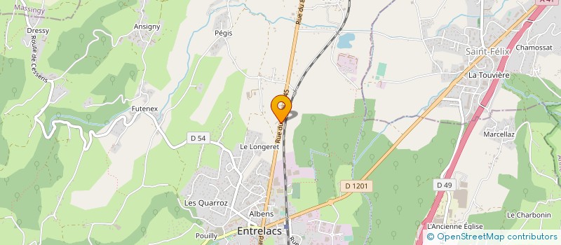 localisation de l'entreprise MONSIEUR LOUIS VIRET  ENTRELACS