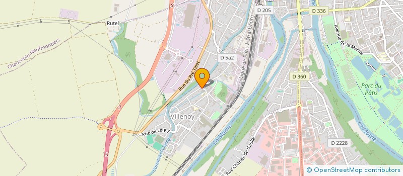 localisation de l'entreprise MONSIEUR LOUIS VITONE  VILLENOY