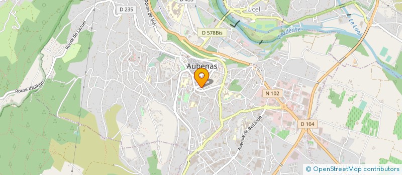 localisation de l'entreprise MONSIEUR LOUIS VOLLE à AUBENAS