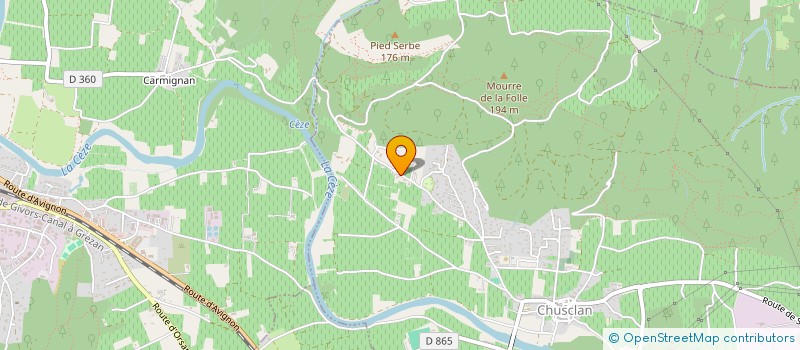 localisation de l'entreprise MONSIEUR LOUIS VOLLE  CHUSCLAN