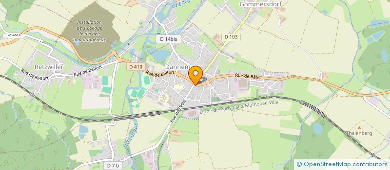localisation de l'entreprise MONSIEUR LOUIS WALTER à DANNEMARIE
