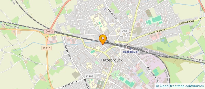 localisation de l'entreprise MONSIEUR LOUIS WAMBRE  HAZEBROUCK