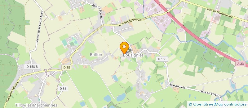 localisation de l'entreprise MONSIEUR LOUIS WEERTS à BOUSIGNIES