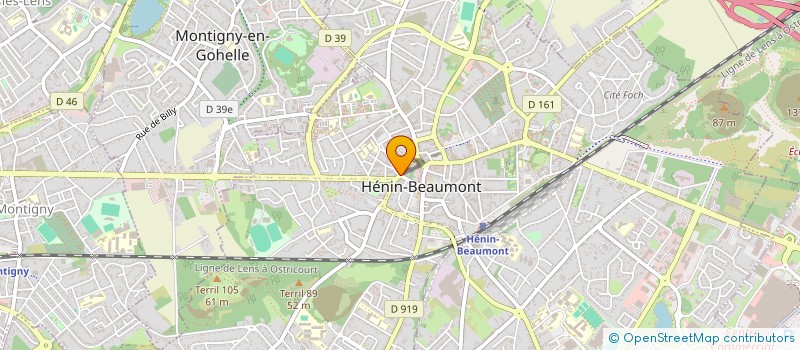 localisation de l'entreprise MONSIEUR LOUIS WIDEHEM à HENIN-BEAUMONT