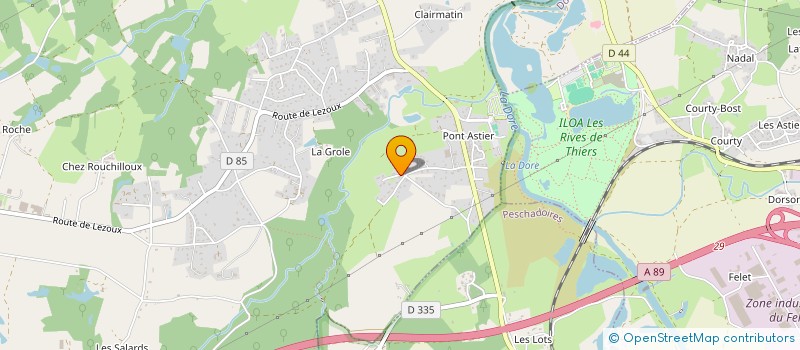 localisation de l'entreprise MONSIEUR LOUISON BLANC  ORLEAT