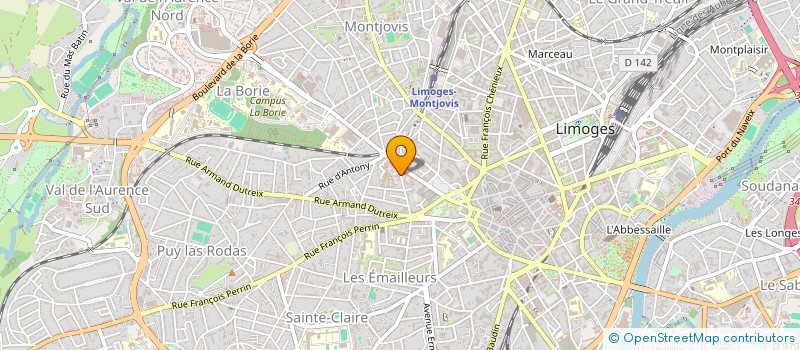 localisation de l'entreprise MONSIEUR LOUISON CHARISSOU à LIMOGES