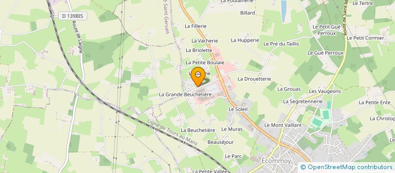 localisation de l'entreprise MONSIEUR LOUISON DUPONT  ECOMMOY