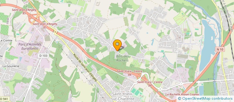 localisation de l'entreprise MONSIEUR LOUISON MASSE  SAINT-YRIEIX-SUR-CHARENTE