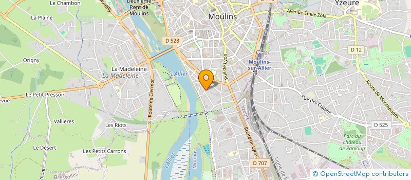 localisation de l'entreprise MONSIEUR LOUISON MEULIN  MOULINS