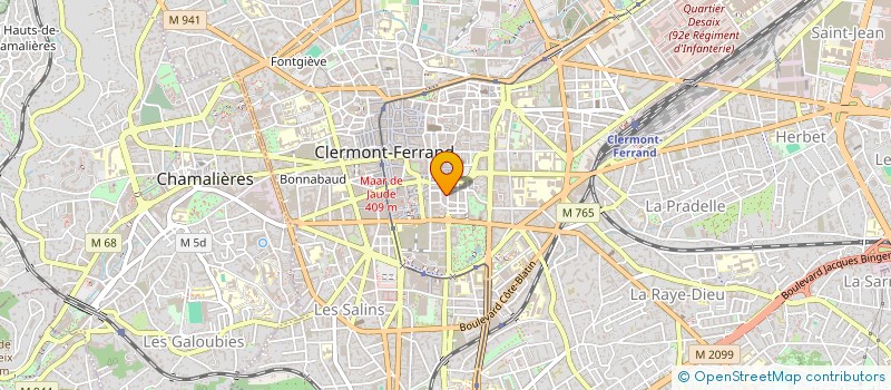 localisation de l'entreprise MONSIEUR LOUISON ROUX  CLERMONT-FERRAND