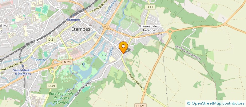 localisation de l'entreprise MONSIEUR LOUNES BOUCHOUCHANE  ETAMPES