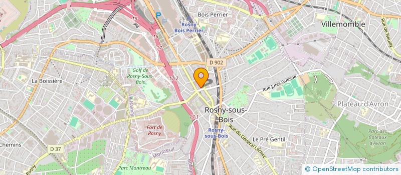 localisation de l'entreprise MONSIEUR LOUNES DUPEUX à ROSNY-SOUS-BOIS