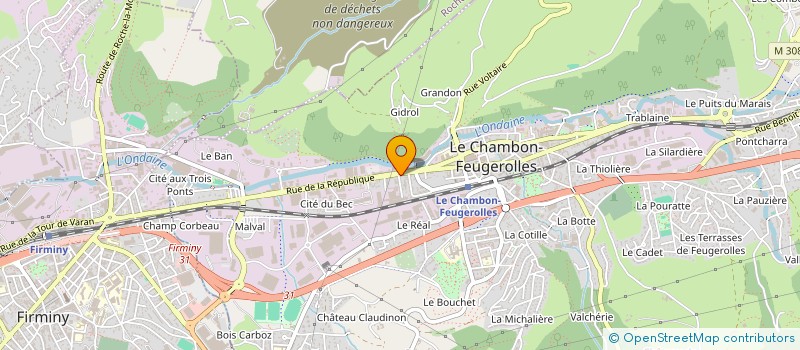 localisation de l'entreprise MONSIEUR LOUNES KANANE  LE CHAMBON-FEUGEROLLES