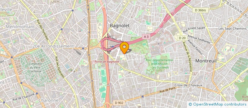 localisation de l'entreprise MONSIEUR LOUNES TALEB à BAGNOLET