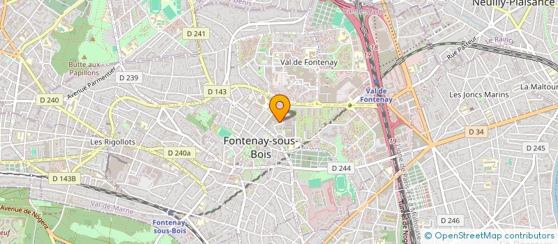 localisation de l'entreprise MONSIEUR LOUNIS AKKOUCHE à FONTENAY-SOUS-BOIS