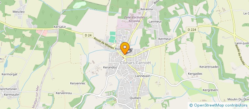 localisation de l'entreprise MONSIEUR LOUNIS DAOUDI  CLOHARS-CARNOET