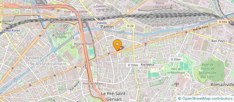 localisation de l'entreprise MONSIEUR LOUNIS HAMOUCHE à PANTIN