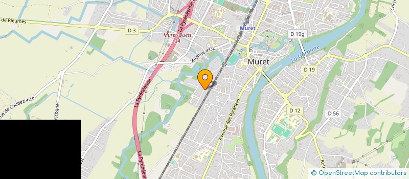localisation de l'entreprise MONSIEUR LOUNIS ROUABAH  MURET