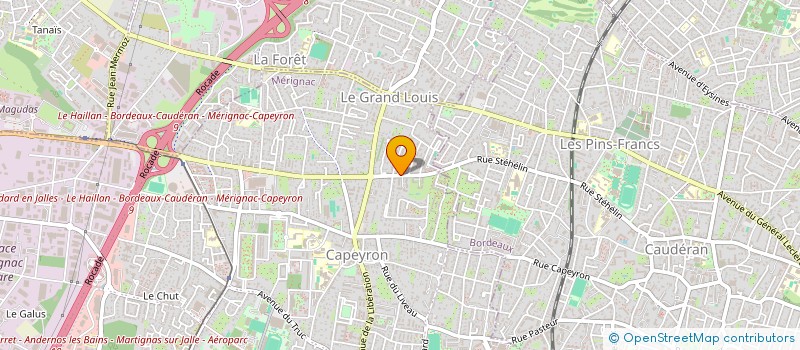 localisation de l'entreprise MONSIEUR LOUP BARDOT  MERIGNAC