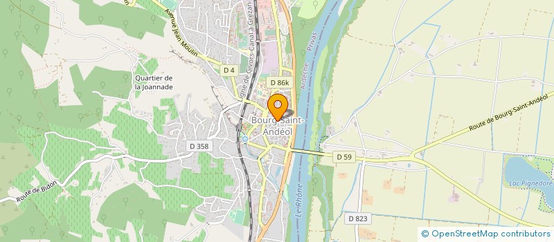 localisation de l'entreprise MONSIEUR LOUP GUERRIER à BOURG-SAINT-ANDEOL