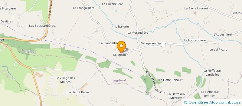 localisation de l'entreprise MONSIEUR LOUP LAURENT  SOURDEVAL