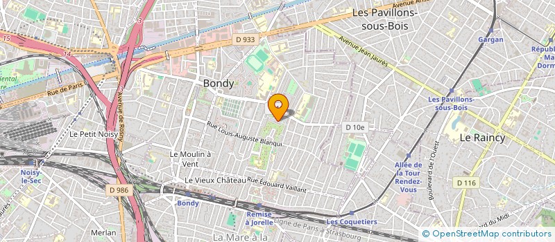 localisation de l'entreprise MONSIEUR LOUP MIEUSSET  BONDY