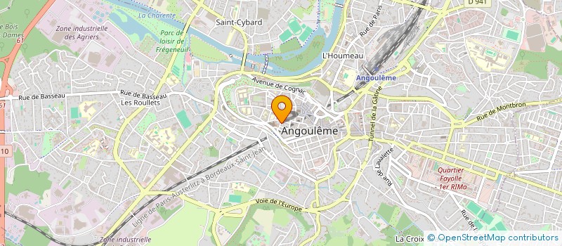 localisation de l'entreprise MONSIEUR LOUP PERRIN à ANGOULEME