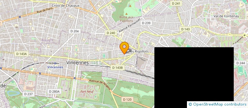 localisation de l'entreprise MONSIEUR LOUP ROUSSET à VINCENNES