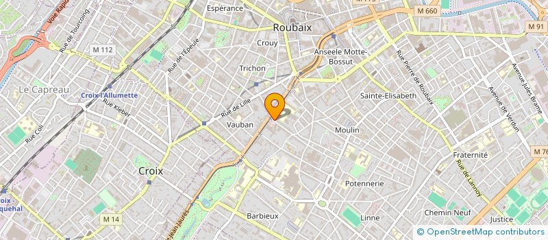 localisation de l'entreprise MONSIEUR LOUP VALETTE  ROUBAIX