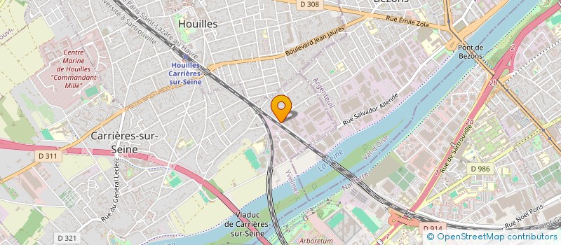 localisation de l'entreprise MONSIEUR LOURIVAL SILVA DOS SANTOS à CARRIERES-SUR-SEINE