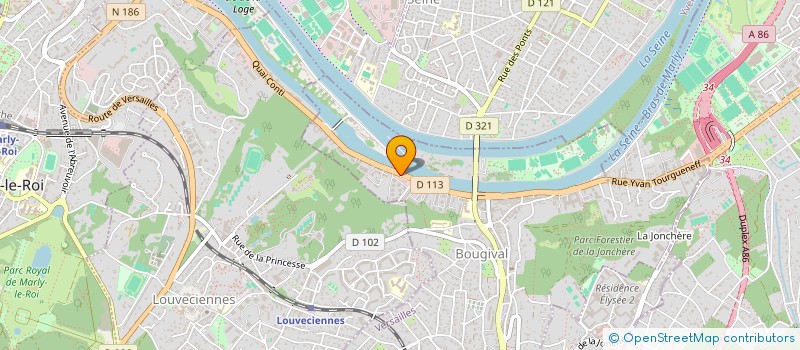 localisation de l'entreprise MONSIEUR LOURIVAL TEIXEIRA  BOUGIVAL