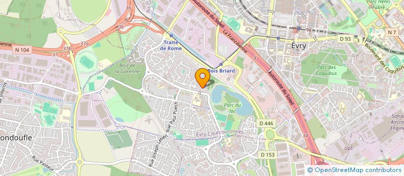 localisation de l'entreprise MONSIEUR LOUSSIF CHELOUAH  EVRY-COURCOURONNES