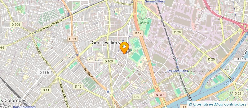 localisation de l'entreprise MONSIEUR LOUTFI LARBAA à GENNEVILLIERS