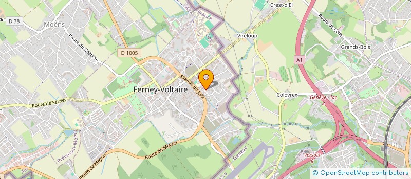 localisation de l'entreprise MONSIEUR LOUTFI ZARHOUNI à FERNEY-VOLTAIRE