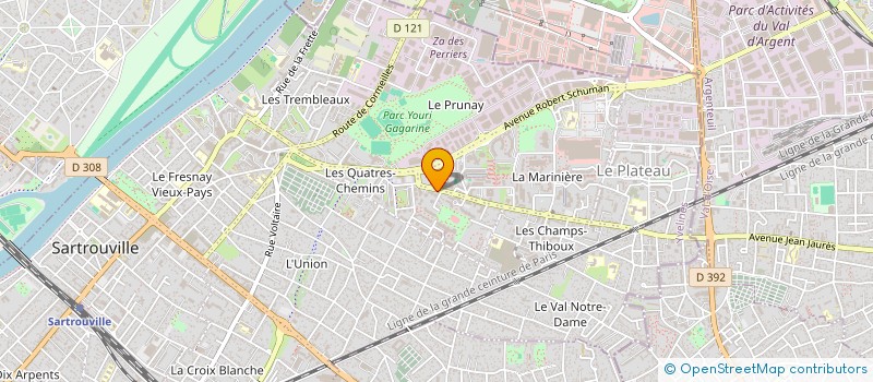 localisation de l'entreprise MONSIEUR LOVA RAZAFINJOHARY  SARTROUVILLE