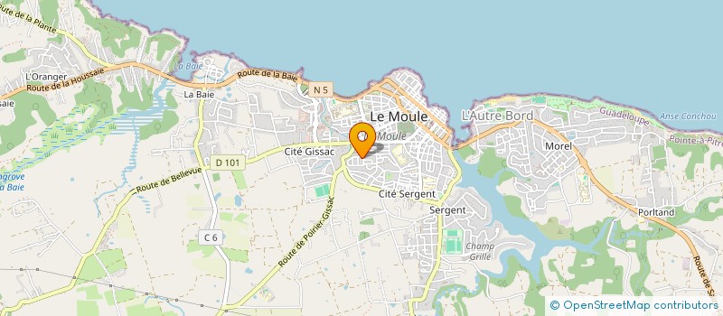 localisation de l'entreprise MONSIEUR LOVELY ARNOBE à LE MOULE