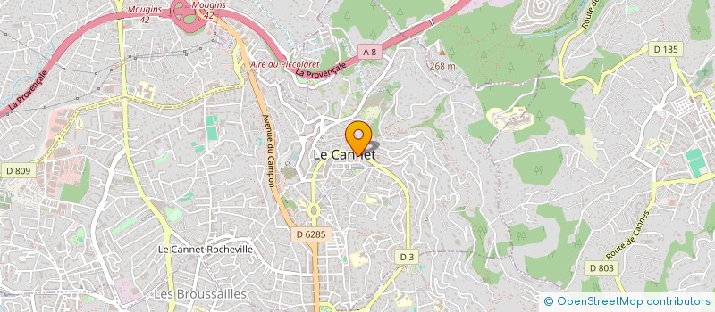 localisation de l'entreprise MONSIEUR LOYS THIEVENT à LE CANNET