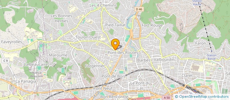 localisation de l'entreprise MONSIEUR LTAIEF MAHDHAOUI  TOULON