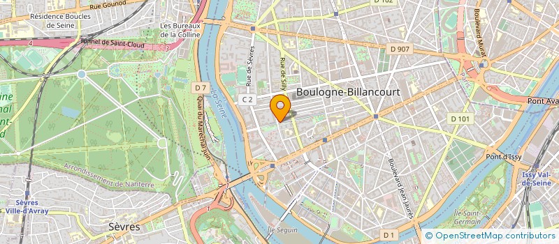 localisation de l'entreprise MONSIEUR LU LIU à BOULOGNE-BILLANCOURT