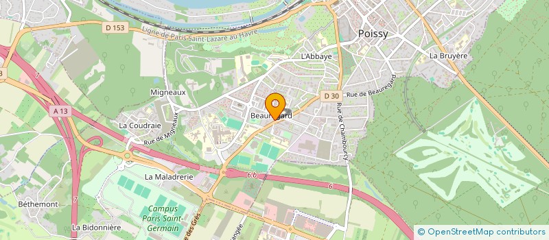 localisation de l'entreprise MONSIEUR LUBANZADIO NSIAMUNDELE  POISSY