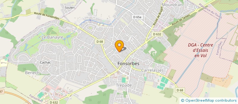 localisation de l'entreprise MONSIEUR LUBIN CAUSSAT  FONSORBES