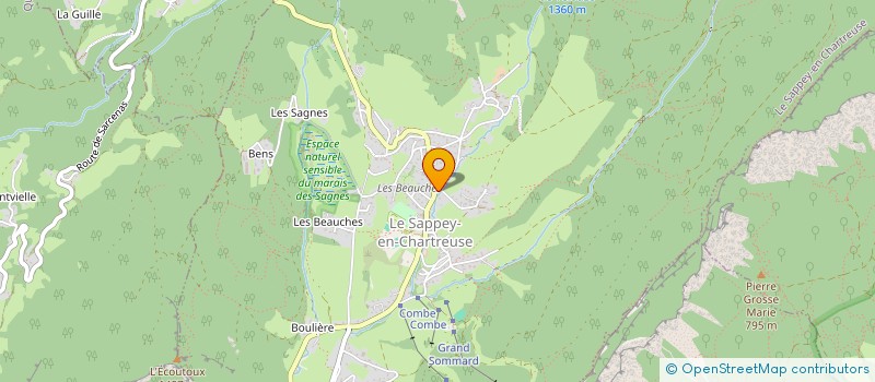 localisation de l'entreprise MONSIEUR LUBIN COSNIER  LE SAPPEY-EN-CHARTREUSE