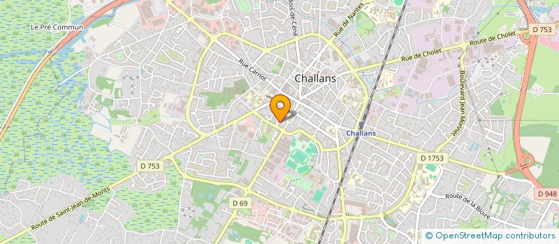 localisation de l'entreprise MONSIEUR LUBIN MARIOT à CHALLANS
