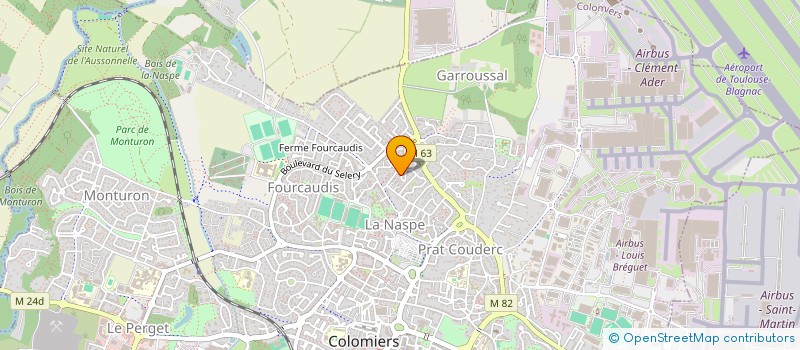 localisation de l'entreprise MONSIEUR LUBIN ROULLEAU à COLOMIERS